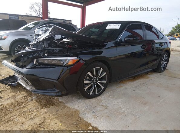 19XFL1H77RE028178 2024 HONDA CIVIC Black წინა მარცხენა ხედი სამი მეოთხედიდან