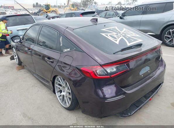 19XFL2H80NE010940 2022 HONDA CIVIC Purple Հետևի ձախ