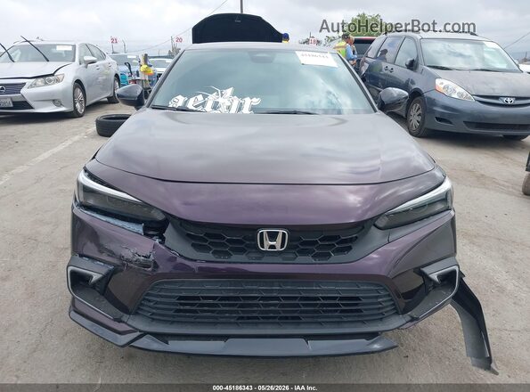 19XFL2H80NE010940 2022 HONDA CIVIC Purple Սարքավորումների վահանակի տեսք