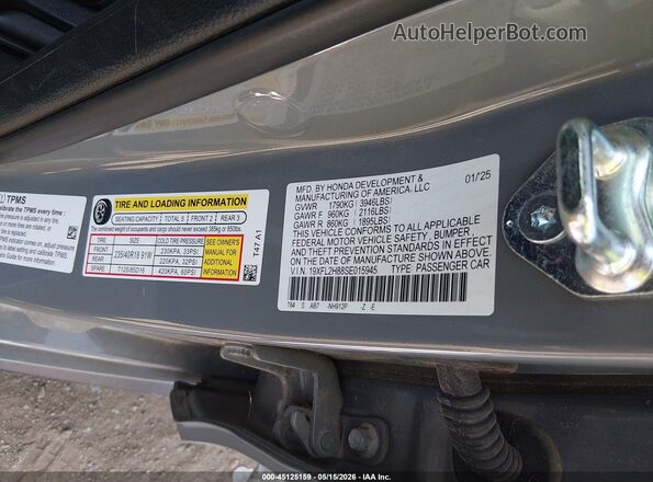 19XFL2H88SE015945 2025 HONDA CIVIC SEDAN Black 