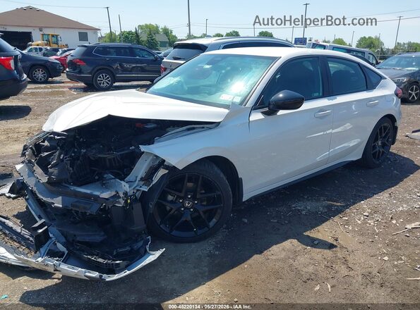 19XFL2H88SE031353 2025 HONDA CIVIC White Առջևի ձախ երեք քառորդ տեսարան
