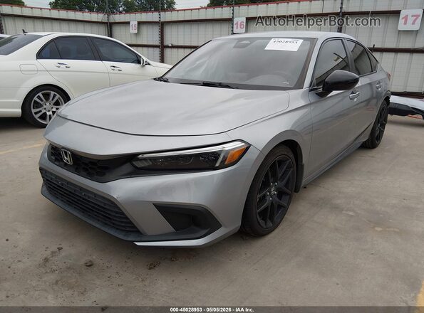 19XFL2H89PE009627 2023 HONDA CIVIC Silver Vista tres cuartos delantera izquierda