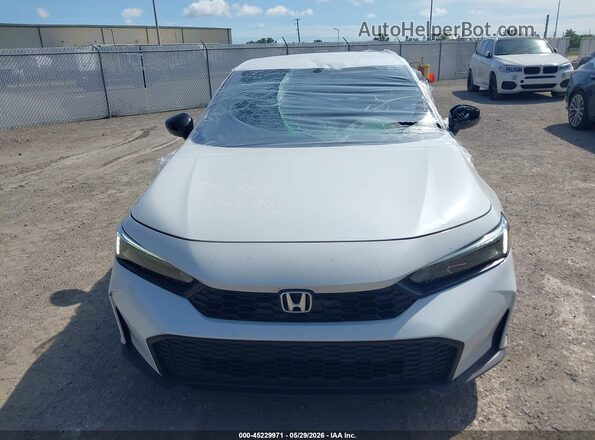 19XFL2H8XSE001996 2025 HONDA CIVIC White Instrument cluster view