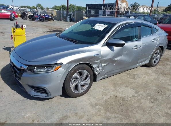19XZE4F58LE014579 2020 HONDA INSIGHT Silver Առջևի ձախ երեք քառորդ տեսարան