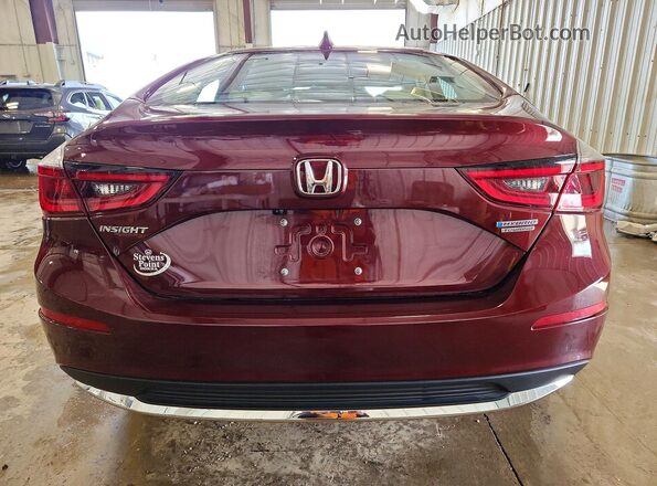 19XZE4F92LE000339 2020 HONDA INSIGHT Темно-бордовый Вид сзади