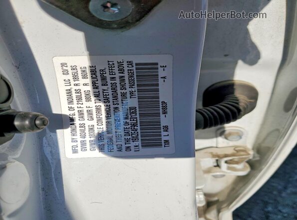 19XZE4F96LE013630 2020 HONDA INSIGHT White 