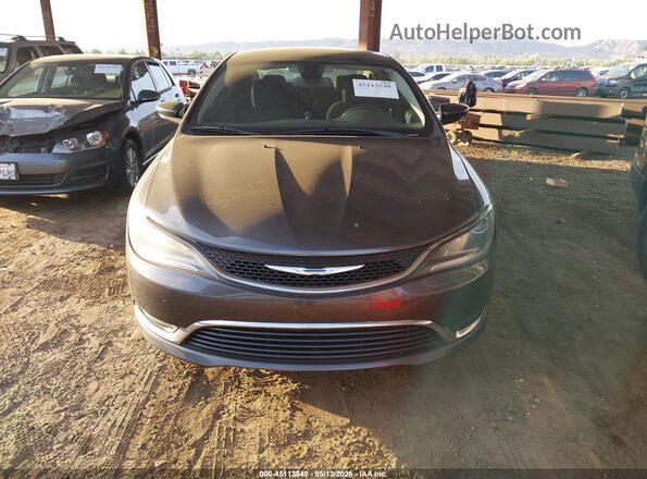 1C3CCCAB0GN122249 2016 CHRYSLER 200 Gray Front view