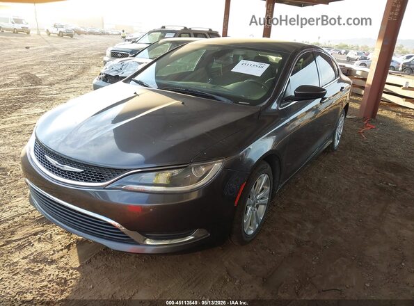 1C3CCCAB0GN122249 2016 CHRYSLER 200 Gray Front left