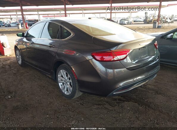 1C3CCCAB0GN122249 2016 CHRYSLER 200 Gray Rear left