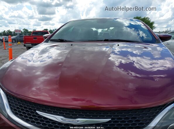 1C3CCCAB0GN129167 2016 CHRYSLER 200 Maroon Widok z przodu