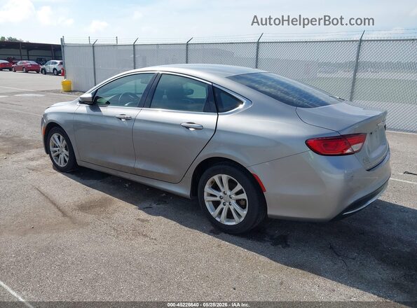 1C3CCCAB0GN150794 2016 CHRYSLER 200 Серебряный Задняя левая четверть