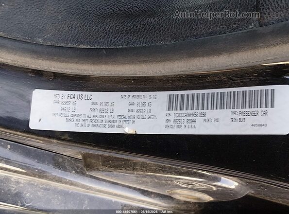 1C3CCCAB0HN501690 2017 CHRYSLER 200 Черный Вид подкапотного пространства
