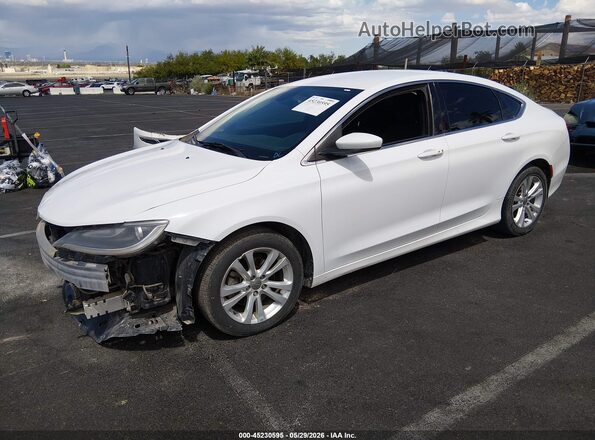 1C3CCCAB1GN136287 2016 CHRYSLER 200 White წინა მარცხენა ხედი სამი მეოთხედიდან