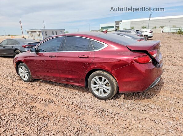 1C3CCCAB1GN166096 2016 CHRYSLER 200 Бордовый Задняя левая четверть