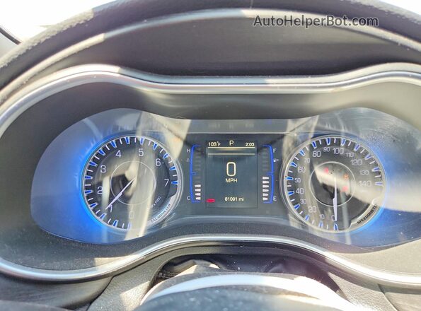 1C3CCCAB1GN166096 2016 CHRYSLER 200 Бордовый Вид щитка приборов