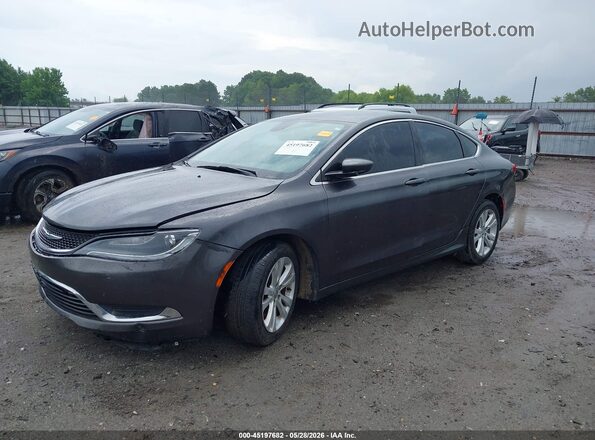 1C3CCCAB2GN144074 2016 CHRYSLER 200 Серый Передняя левая четверть
