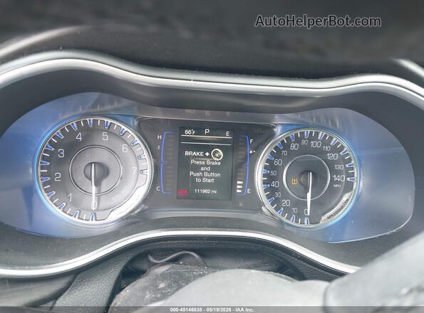1C3CCCAB2GN176071 2016 CHRYSLER 200 Gray Вид задніх сидінь