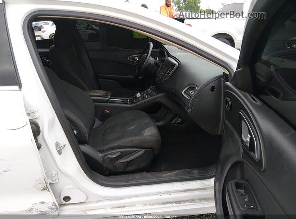 1C3CCCAB3GN136565 2016 CHRYSLER 200 White წინა სალონის ხედი