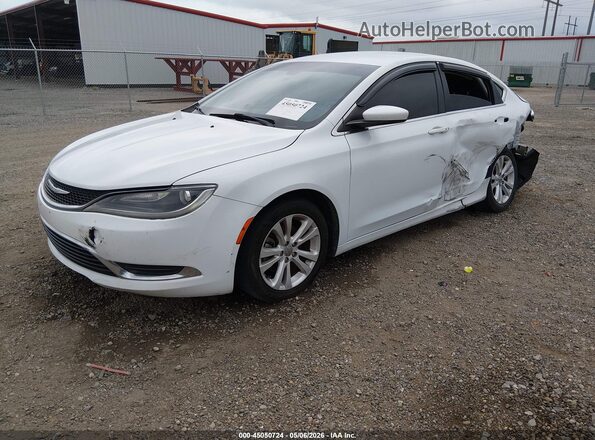 1C3CCCAB3GN136565 2016 CHRYSLER 200 White წინა მარცხენა ხედი სამი მეოთხედიდან