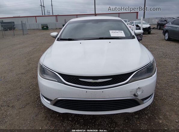 1C3CCCAB3GN136565 2016 CHRYSLER 200 White უკანა სალონის ხედი