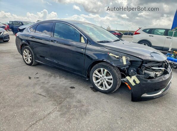 1C3CCCAB3GN171901 2016 CHRYSLER 200 Черный Передняя правая четверть