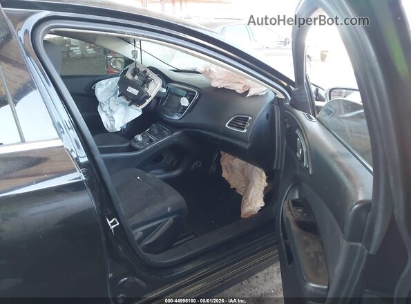 1C3CCCAB5GN160723 2016 CHRYSLER 200 Black Widok wnętrza z przodu