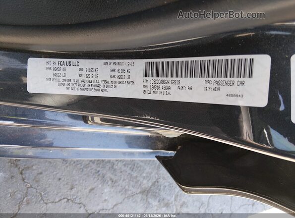 1C3CCCAB6GN162819 2016 CHRYSLER 200 Black 