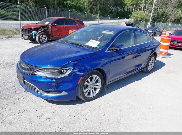 1C3CCCAB8GN169402 2016 CHRYSLER 200 Blue Przód lewy