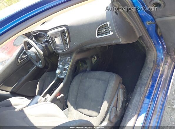 1C3CCCAB8GN169402 2016 CHRYSLER 200 Blue Widok wnętrza z przodu