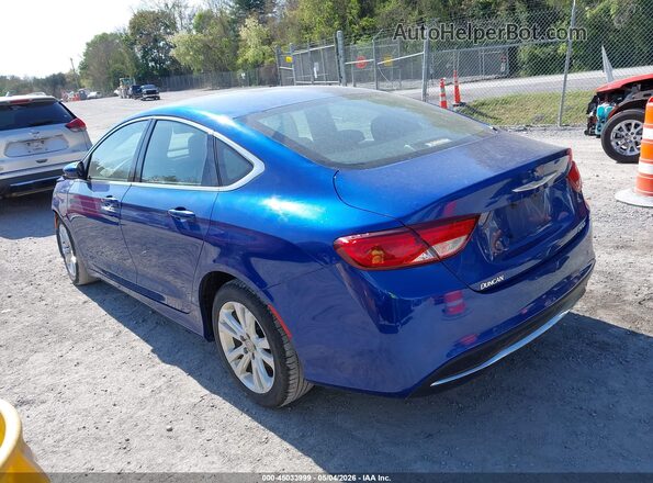 1C3CCCAB8GN169402 2016 CHRYSLER 200 Blue Tył lewy