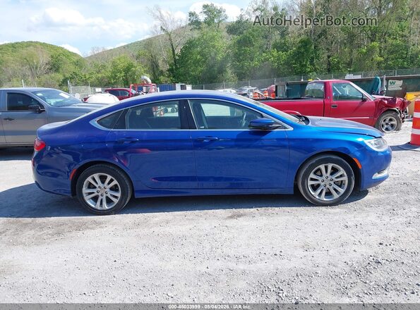 1C3CCCAB8GN169402 2016 CHRYSLER 200 Blue Widok wnętrza z tyłu