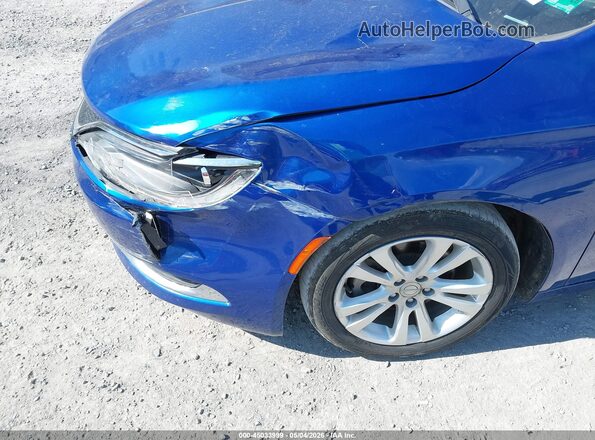 1C3CCCAB8GN169402 2016 CHRYSLER 200 Blue Widok z przodu