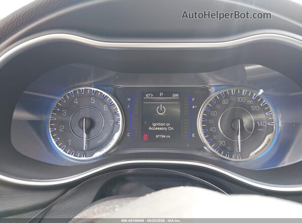 1C3CCCAB9HN511862 2017 CHRYSLER 200 Silver Вид задніх сидінь