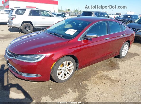 1C3CCCABXGN136529 2016 CHRYSLER 200 Red 