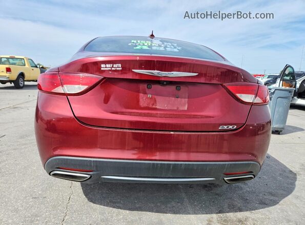 1C3CCCAG5HN504628 2017 CHRYSLER 200 Burgundy Вид ззаду