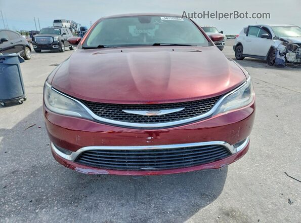1C3CCCAG5HN504628 2017 CHRYSLER 200 Burgundy Вид спереду