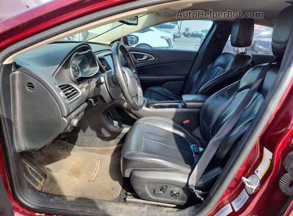1C3CCCAG5HN504628 2017 CHRYSLER 200 Burgundy Вид салону спереду
