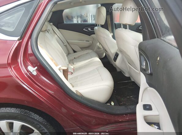1C3CCCAG5HN504953 2017 CHRYSLER 200 Burgundy VIN sticker view