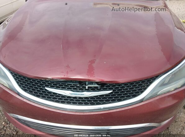 1C3CCCAG5HN504953 2017 CHRYSLER 200 Burgundy Front view