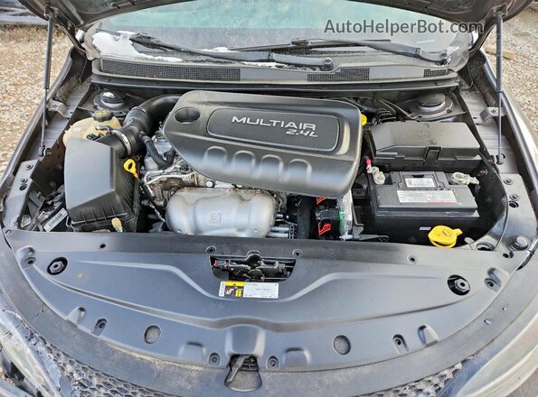 1C3CCCBB1HN507965 2017 CHRYSLER 200 Black უკანა სალონის ხედი