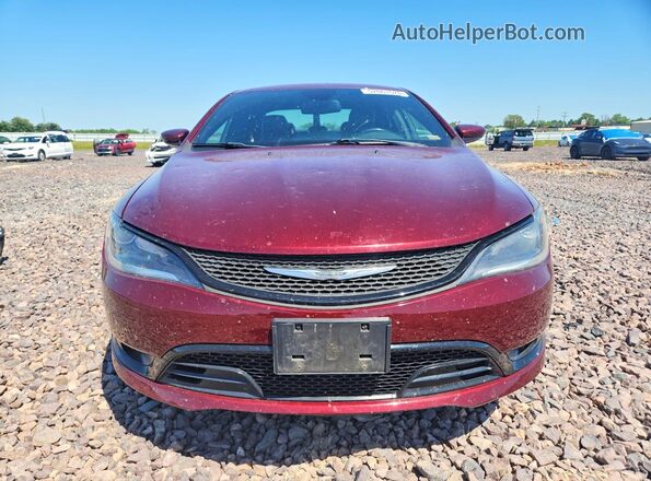 1C3CCCBB5HN502025 2017 CHRYSLER 200 Maroon Widok z przodu