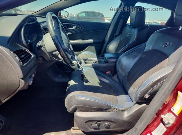 1C3CCCBB5HN502025 2017 CHRYSLER 200 Maroon Widok wnętrza z przodu
