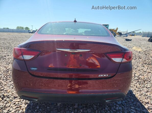 1C3CCCBB5HN502025 2017 CHRYSLER 200 Maroon Widok z tyłu
