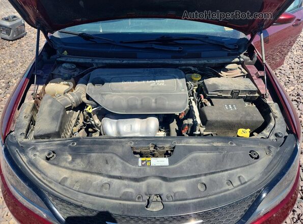 1C3CCCBB5HN502025 2017 CHRYSLER 200 Maroon Widok wnętrza z tyłu