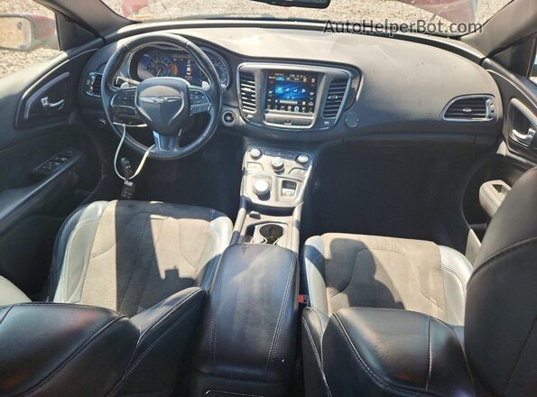 1C3CCCBB5HN502025 2017 CHRYSLER 200 Maroon Widok deski rozdzielczej