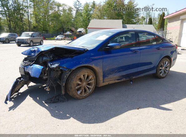 1C3CCCBB6GN174094 2016 CHRYSLER 200 Синий Передняя левая четверть