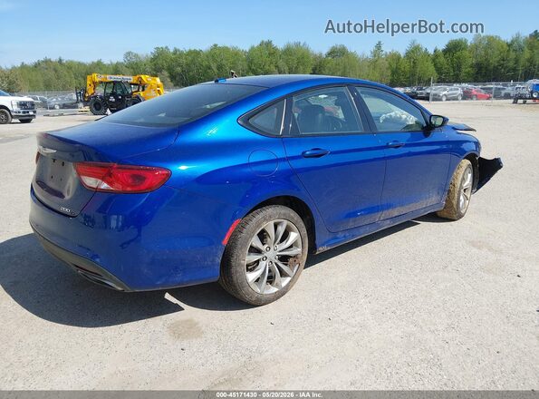 1C3CCCBB6GN174094 2016 CHRYSLER 200 Синий Задняя правая четверть