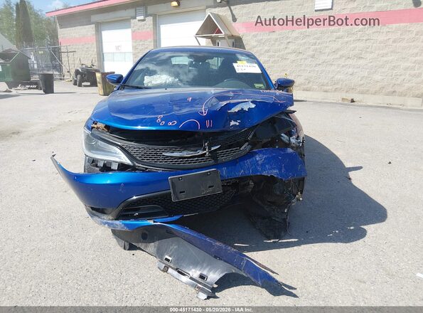 1C3CCCBB6GN174094 2016 CHRYSLER 200 Синий Вид задней части салона