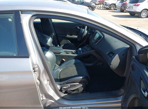 1C3CCCBB8GN139279 2016 CHRYSLER 200 Silver Widok wnętrza z przodu