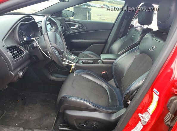 1C3CCCBG3GN162240 2016 CHRYSLER 200 Red Вид салону спереду